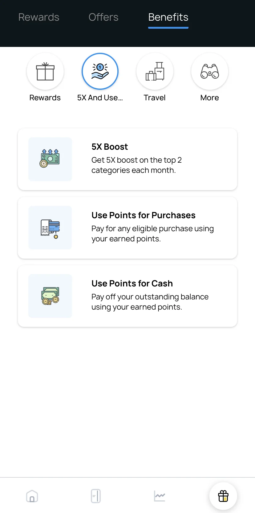 OneCard redeem points