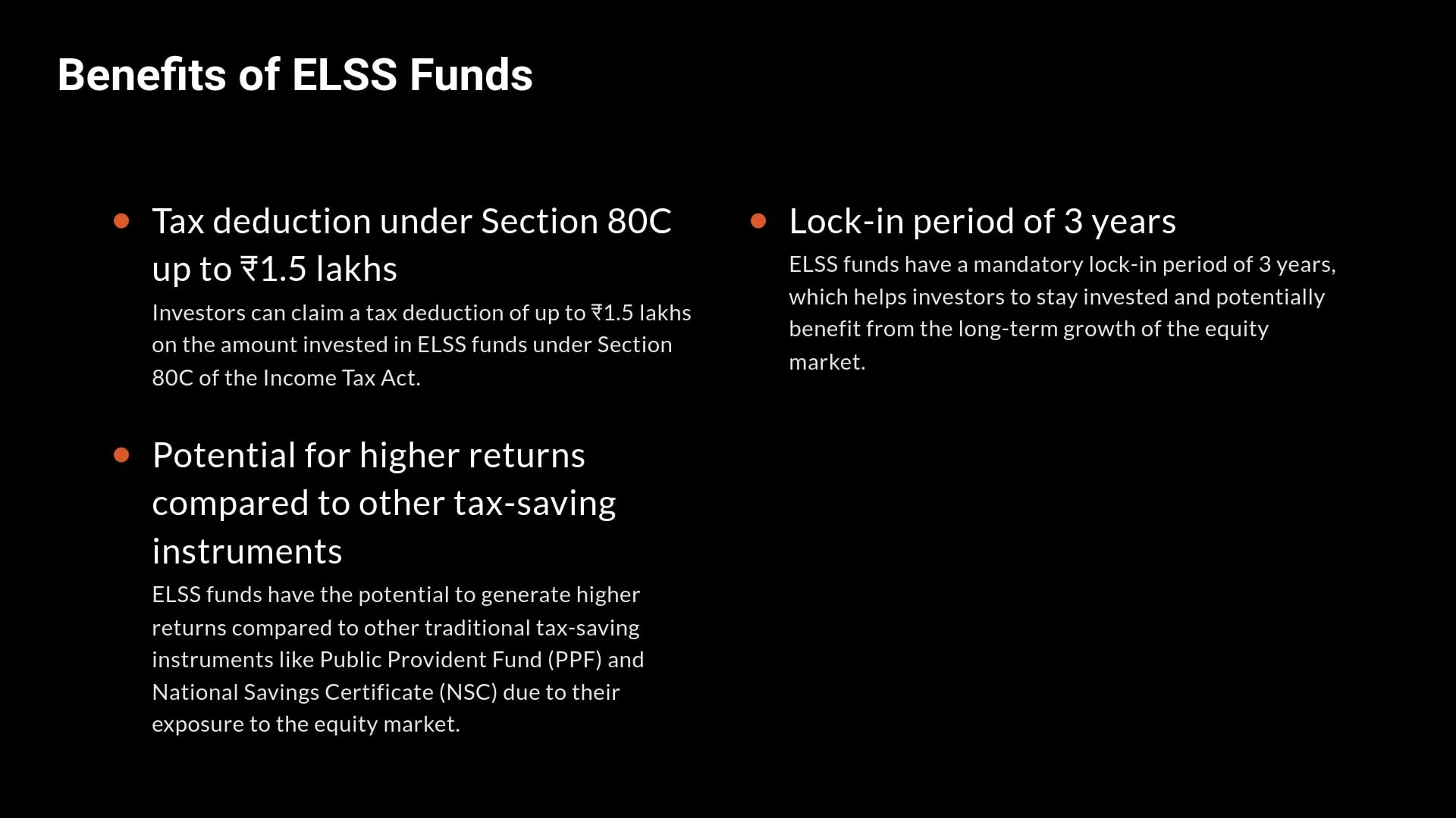 Best ELSS Mutual Funds To Invest In India 2025 Benefits of ELSS Funds